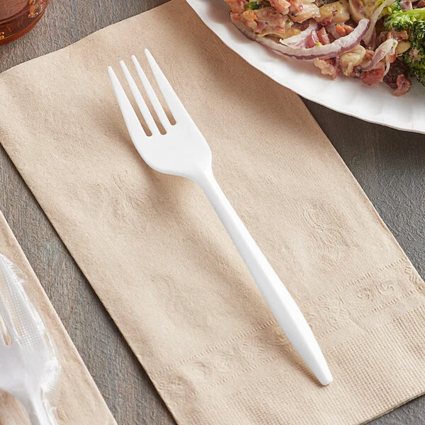 White medium weight fork
