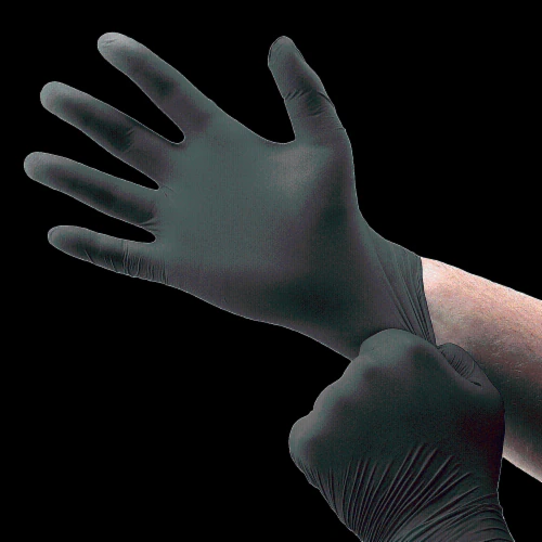 Black nitrile glove